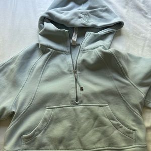 Lululemon scuba light blue cropped hoodie